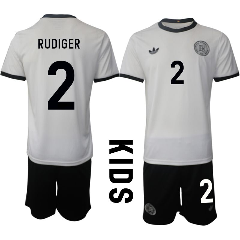 Youth 2025-2026 Season Germany home white 2 Soccer Jersey